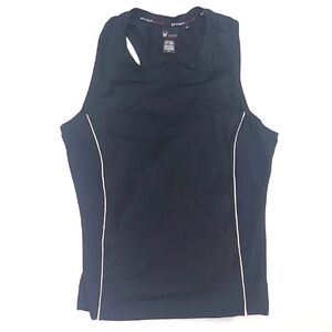 SPYDER Active Black Tank w/White Accent Racerback Color-Changing Spider, Medium